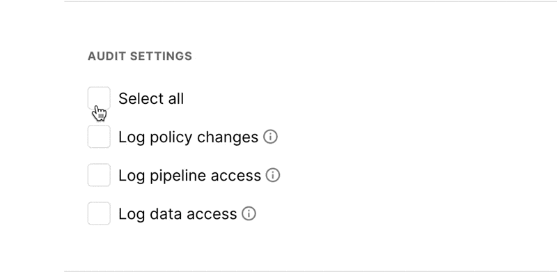 An example GIF displaying a series of steps a user might take while interacting with a feature. In this instance, a user is interacting with a series of checkboxes and verifying an option to select all works as expected.